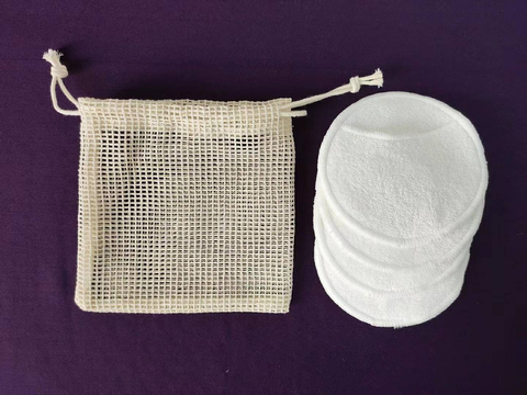 純棉吸水化妝棉+網袋