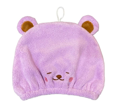 可愛卡通造型吸水乾髮帽浴帽