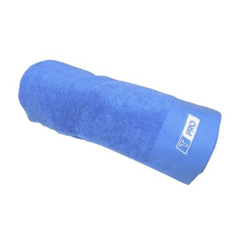 繡花運動毛巾 - 寶藍