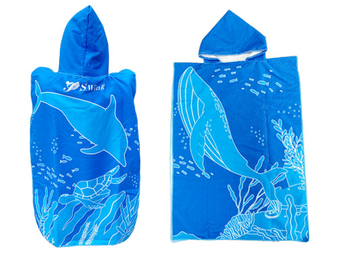 超纖海灘快乾換衣斗篷浴袍