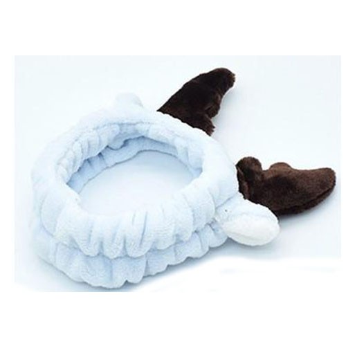 繡花造型珊瑚絨美容髮帶