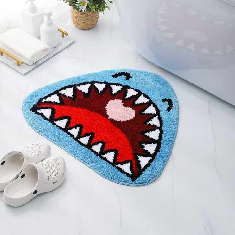 檸檬地瓜客製化長毛絨植絨吸水地墊門墊