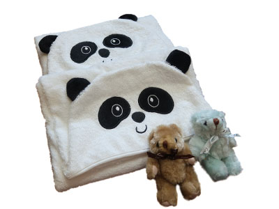 美國亞馬遜熱賣嬰兒包巾-熊貓 造型包巾