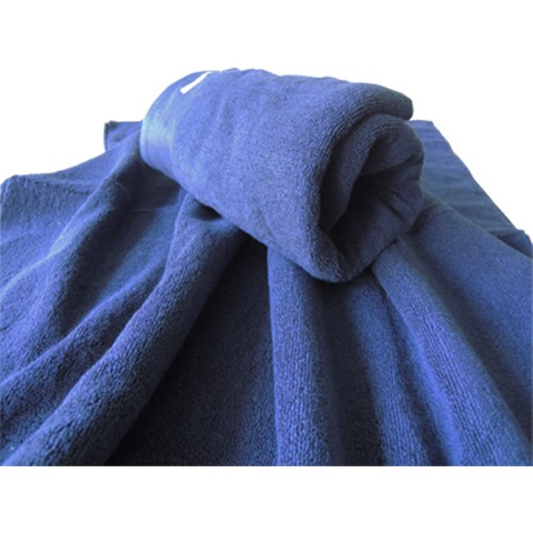 繡花運動毛巾 - 海軍藍