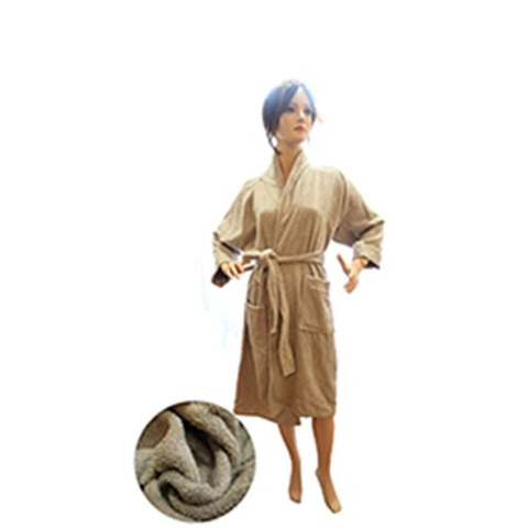 純棉舒適柔軟棕色睡袍浴袍