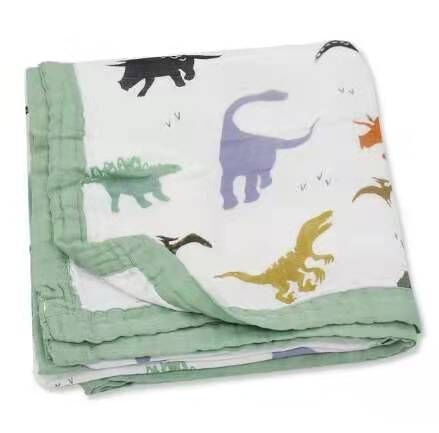 4層親膚柔軟竹棉嬰兒紗布毯