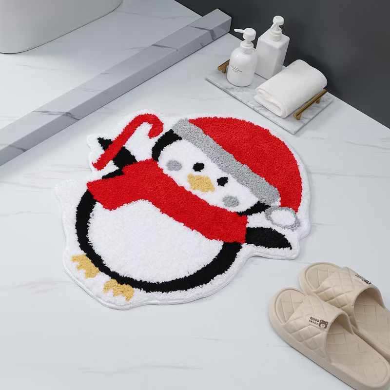 檸檬地瓜客製化長毛絨植絨吸水地墊門墊