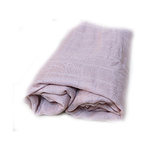 素色紗布巾嬰兒毯-粉色