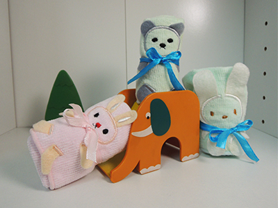 嬰兒方巾-動物造型小方巾