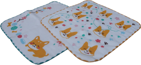 純棉印刷紗布手帕小方巾