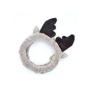 繡花造型珊瑚絨美容髮帶