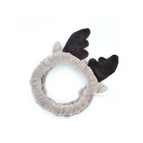 繡花造型珊瑚絨美容髮帶