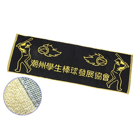 運動緹花路跑毛巾-棒球