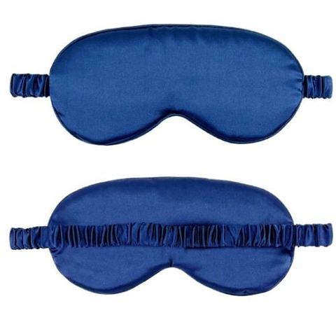 素色仿絲質睡眠遮光眼罩