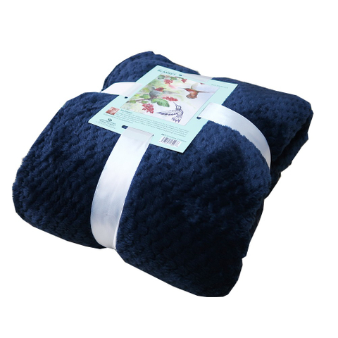 高級輕奢柔軟法蘭絨菠蘿格毯