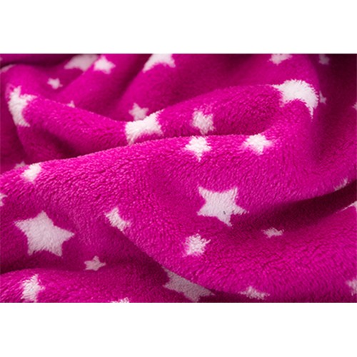 舒適睡袍浴袍-桃紅+星點