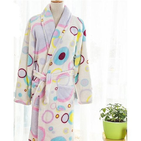 保暖柔軟珊瑚絨睡袍浴袍