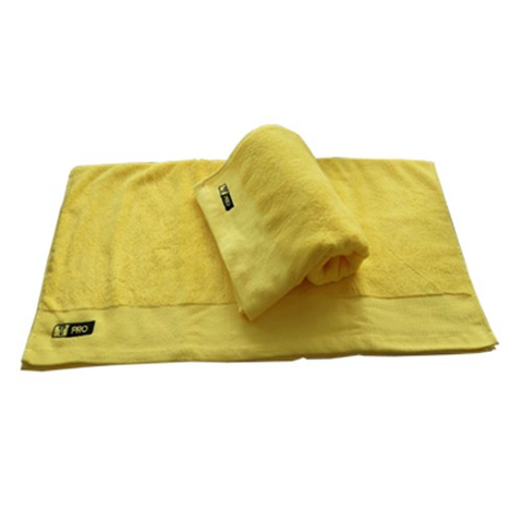 繡花運動毛巾 - 日光黃