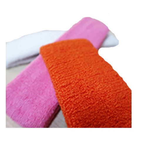 純棉素色繡花運動式頭戴