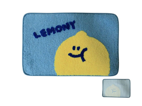 檸檬地瓜客製化長毛絨植絨吸水地墊門墊