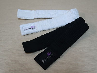 繡花彈性超纖維髮帶洗臉髮箍