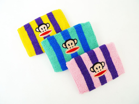 客製繡花LOGO純棉運動護腕