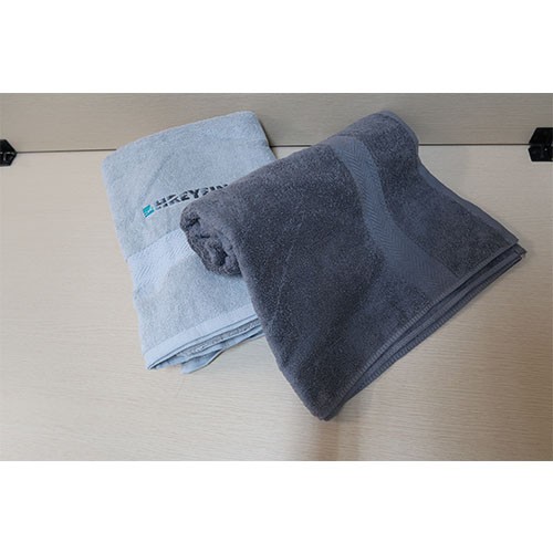 台灣製造-純棉繡花浴巾