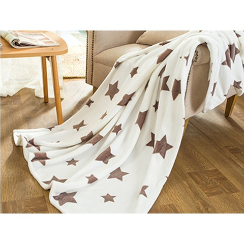 保暖法蘭絨毯-星星圖案