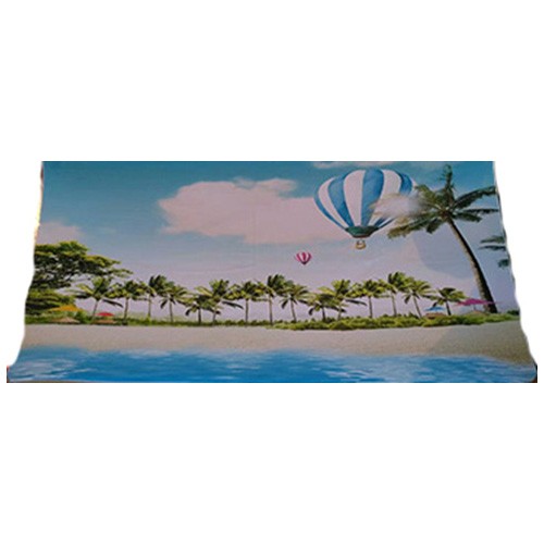 沙灘海浪椰子樹數碼印刷沙灘巾