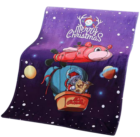 數碼印刷空調毯卡通法蘭絨毯