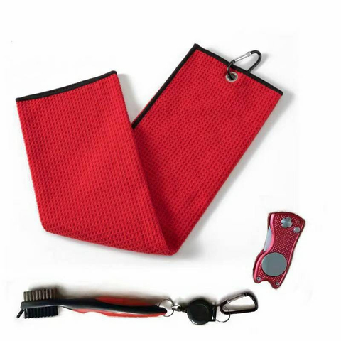 超吸水華夫格超細纖維高爾夫毛巾