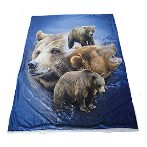 超柔舒棉絨數碼印刷雙層毯