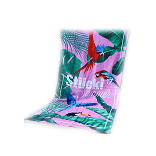 海灘巾浴巾-叢林鳥設計