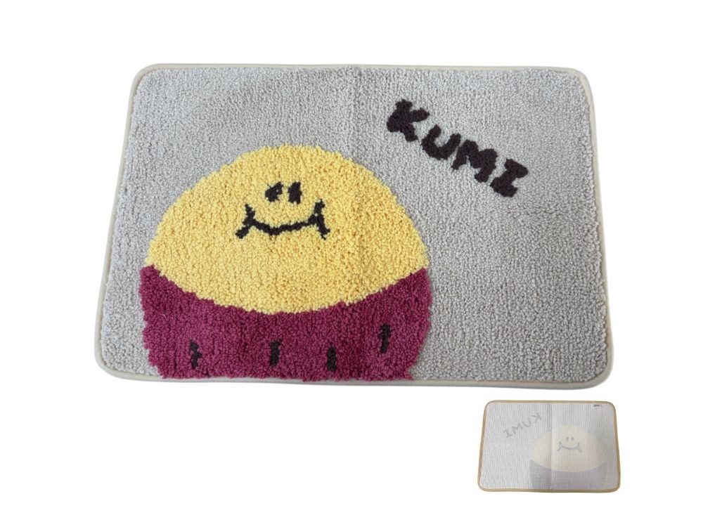 檸檬地瓜客製化長毛絨植絨吸水地墊門墊