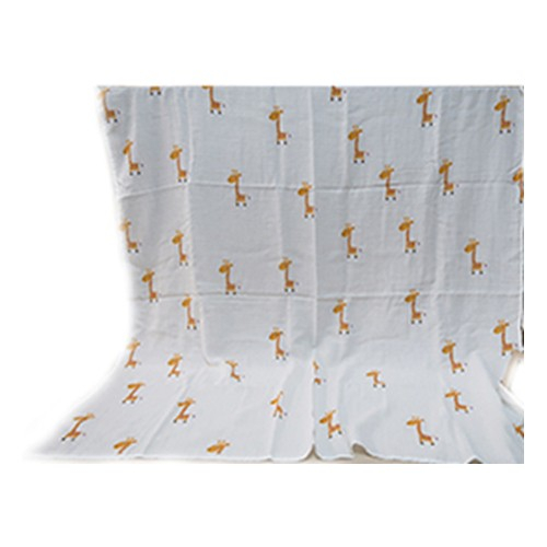 嬰兒紗布巾毯-長頸鹿圖案
