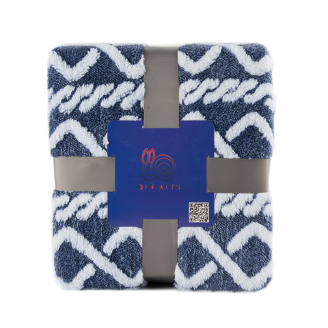 菱形格紋保暖毯