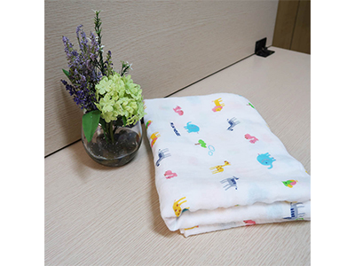 嬰兒毯-竹+綿紗布巾