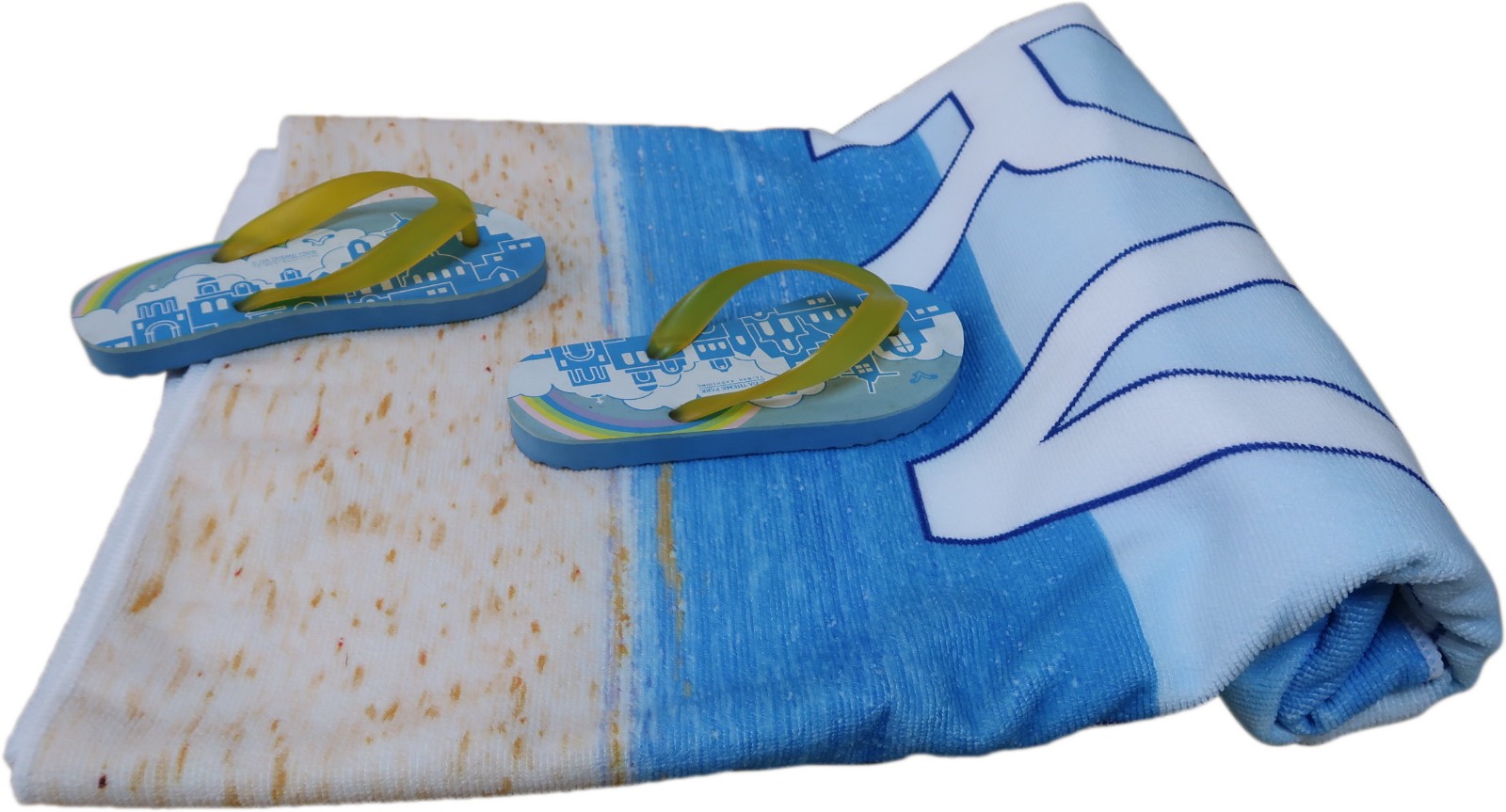 海灘海景圖超細纖維印刷浴巾