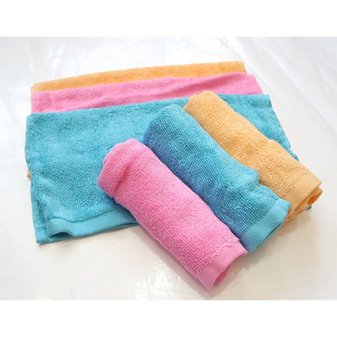 木纖維淺素色抗菌小方巾